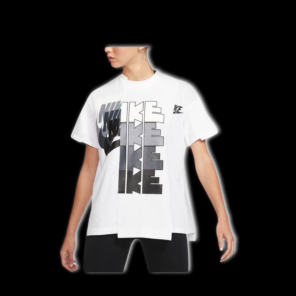 Nike x Sacai Women’s Hybrid Shirt white/obsidian - Picture 6 of 10
